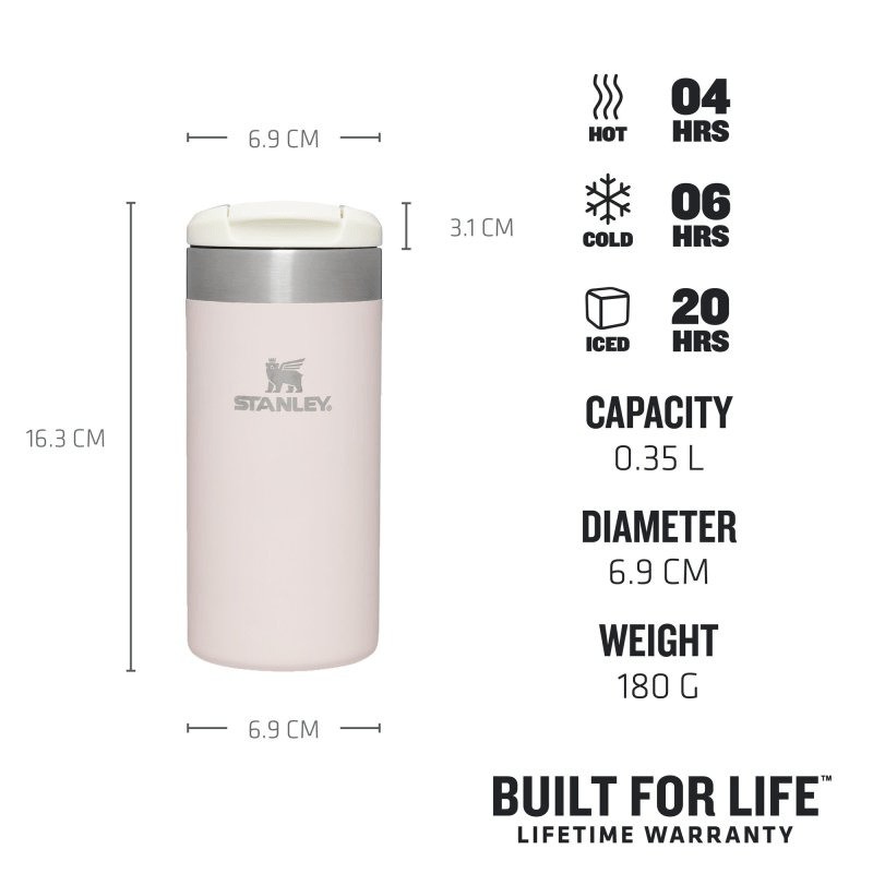 STANLEY Termo hrnček Aerolight 350ml Rose Quartz Metallic 1